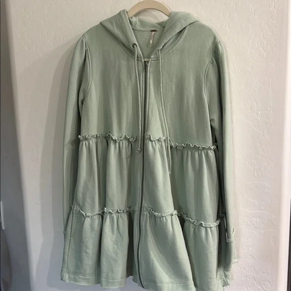 Tiered Trapeze Zip-Up - Picture 3 of 5